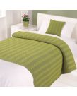 Highams Cable Knit 100% Cotton Throw - Apple Green