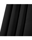 Dreamscene Pencil Pleat Thermal Blackout Curtains - Black, 46" x 54"