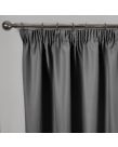 Pencil Pleat Thermal Blackout Curtains - Charcoal