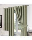 Chenille Eyelet Blackout Curtains 66"x90" - Soft Green 
