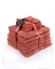 Luxury Soft 10 Piece Towel Bale Gift Set- 100% Cotton - Deep Pink