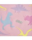 Dreamscene Dinosaur Fleece Throw, Pink - 120 x 150cm