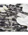 Dreamscene Tie Dye Print Sherpa Throw, 150 x 180cm - Grey