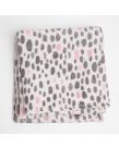 Dreamscene Dalmatian Spots Print Supersoft Throw - Blush