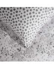 Dreamscene Ditsy Floral Print Reversible Duvet Cover Set - Grey