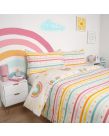 Dreamscene Rainbow Print Duvet Set, Multi - Junior