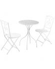 Outsunny Garden Bistro Set With Mosaic Tabletop, 3 Piece - White