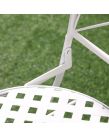 Outsunny Garden Bistro Set With Mosaic Tabletop, 3 Piece - White
