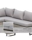 Outsunny Rattan Wicker Corner Sofa Set, Light Grey - 5 Seater