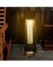 Outsunny Woven Resin Wicker Outdoor Solar Lantern Light - Brown