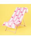Dreamscene Shell Stripe Print Beach Towel - Blush