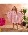Dreamscene Kids Ice Cream Printed Poncho Towel, Blush- One Size