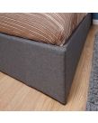 Fabric End Lift Ottoman Storage Bed - Grey