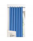 Luxury Ring Top Fully Lined Blackout Eyelet Thermal Door Curtain Blue 66" x 84"