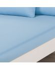 Brentfords Plain Dyed Single Fitted Sheet - Blue