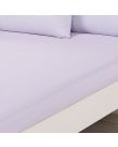 Brentfords Plain Dyed Single Fitted Sheet - Lilac