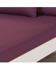 Brentfords Plain Dyed Double Fitted Sheet - Purple