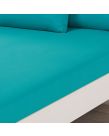 Brentfords Plain Dyed Double Fitted Sheet - Teal