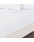 Brentfords Plain Dyed Double Fitted Sheet - White
