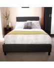 Faux Leather Bed in a Box - Black