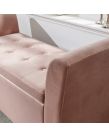 Genoa Window Fabric Seat - Blush Pink