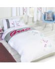 Tobias Baker Personalised Butterfly Duvet Cover Pillow Case Bedding Set - Grace, Single