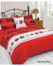 Dreamscene Hashtag Bed in a Bag Bedding Set, Red - Super King