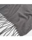 Highams Acrylic Plain Fleece Throw, Charcoal - 150 x 200cm