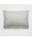 Highams 2 Pack Polycotton Oxford Pillowcases - Silver