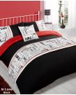 In Love Bed In A Bag Duvet Cover Set, Single  - Red