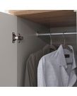 Kendal 3-Door 3-Drawer Wardrobe - Grey