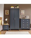 Lancaster 3 Piece Bedroom Furniture Set - Slate Blue