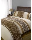 Leopard Bed In A Bag Double Duvet Cover Set - Chocolate