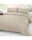 Damask Duvet Cover Bedding Set With Pillowcases Cream Double