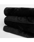 Dreamscene Black Luxury Faux Fur Mink Throw 200x240cm