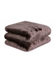 Luxury Faux Fur Mink Fleece King Size Throw - Chocolate