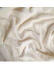 Luxury Faux Fur Mink Fleece Single Throw - Cream