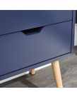 Nyborg Pair Of 2 Drawer Bedside Tables - Nightshadow Blue
