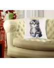 Soft Animal Cushion Cover 45 x 45cm Unfilled - Kitten