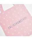 OHS Printed Canvas Tote Bag - Blush Pink