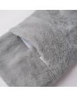 OHS Faux Fur Hot Water Bottle - Charcoal