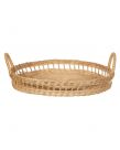 Sass  & Belle Decorative Round Rattan Tray - Natural