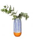 Sass & Belle Paros Vase - Blue Stripe