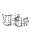 Sass & Belle Industrial Wire Baskets, 2 Pack - Black