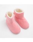 OHS Fluffy Boot Slippers - Blush