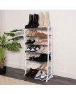 OHS Shoe Storage Rack, 7 Tier - White