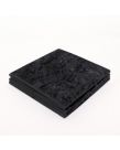 OHS Crushed Velvet Cube Storage Boxes, Black - 2 Pack