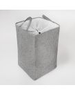 OHS Faux Linen Laundry Bag - Charcoal