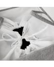 OHS Faux Linen Laundry Bag - Charcoal