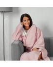 OHS Sherpa Wearable Blanket With Sleeves - Blush